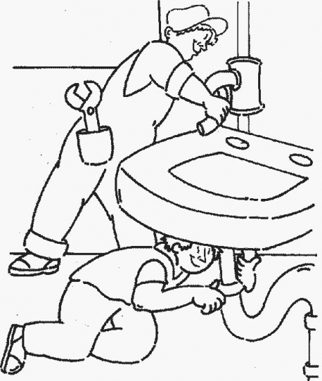 Plumbing Pages Coloring Pages